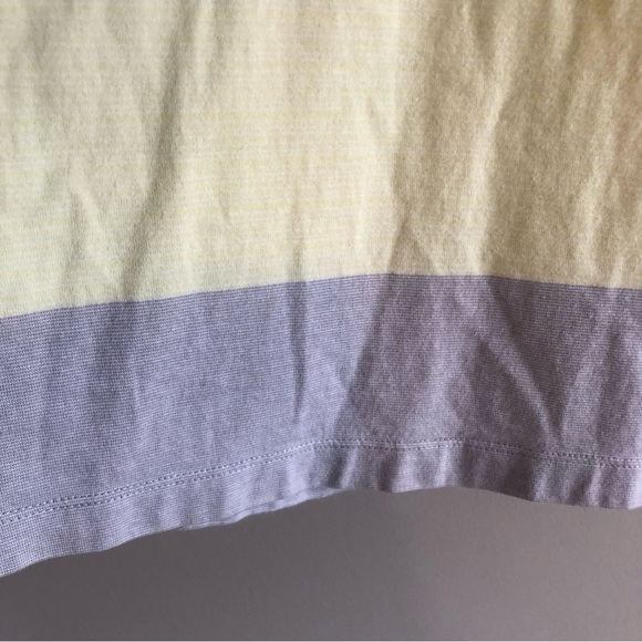 Calvin Klein Golf Shirt in pretty pale yellow with grey contrast - Picture 5 of 8